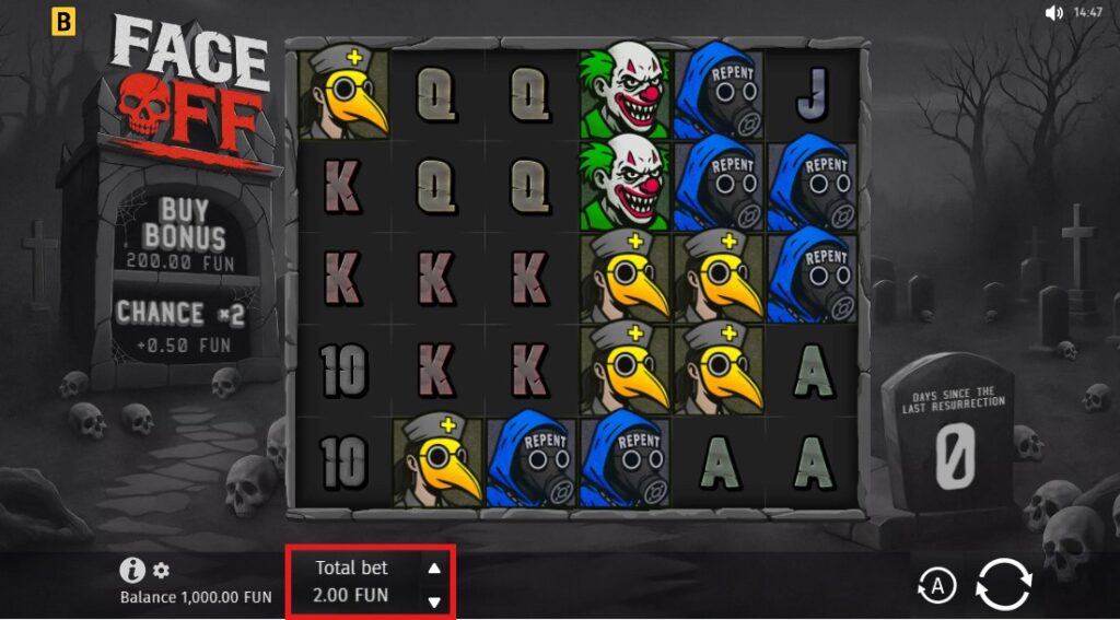 placer mise face off