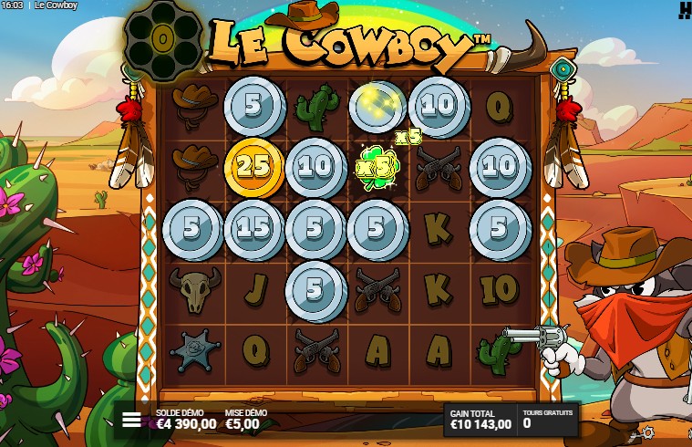 big win le cowboy free spins