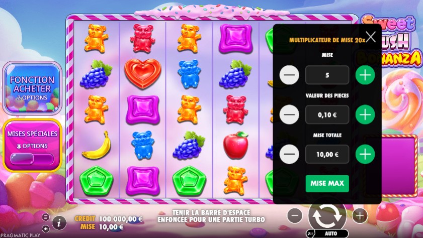 Sweet Rush Bonanza  bet