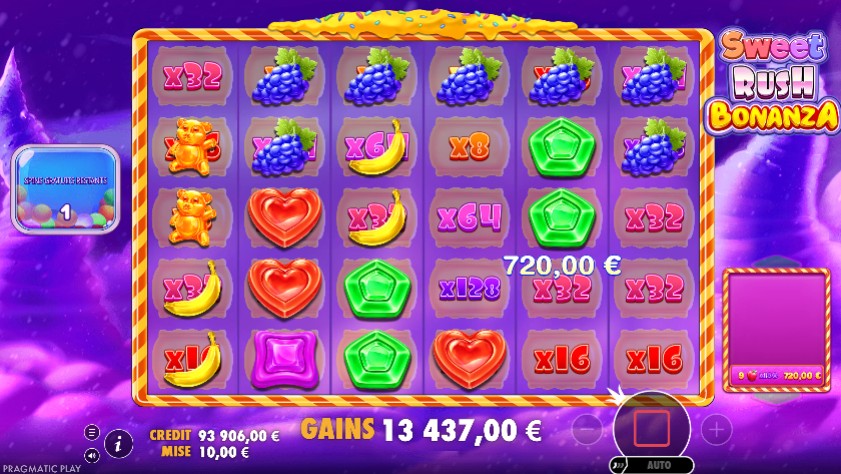  Sweet Rush Bonanza  free spins
