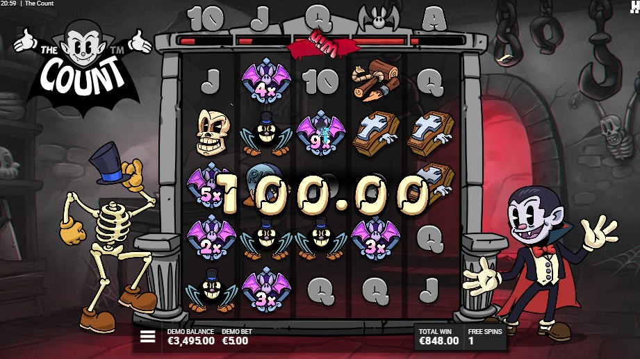 The count free spins