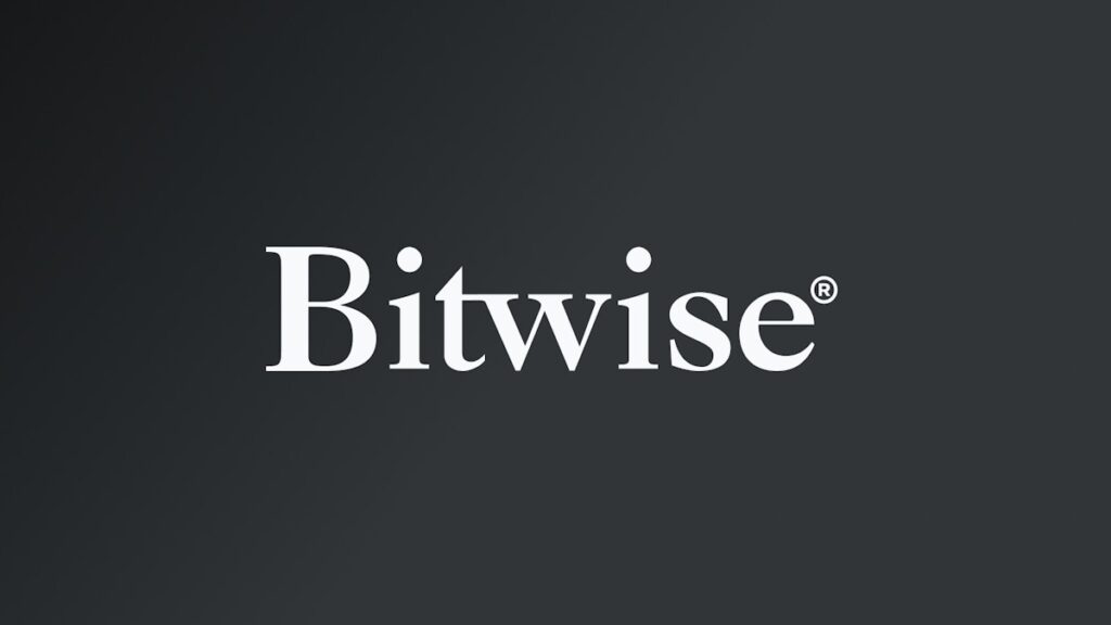 El logo de Bitwise en blanco sobre un fondo gris