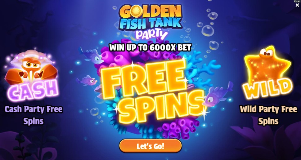 feature golden fish tank