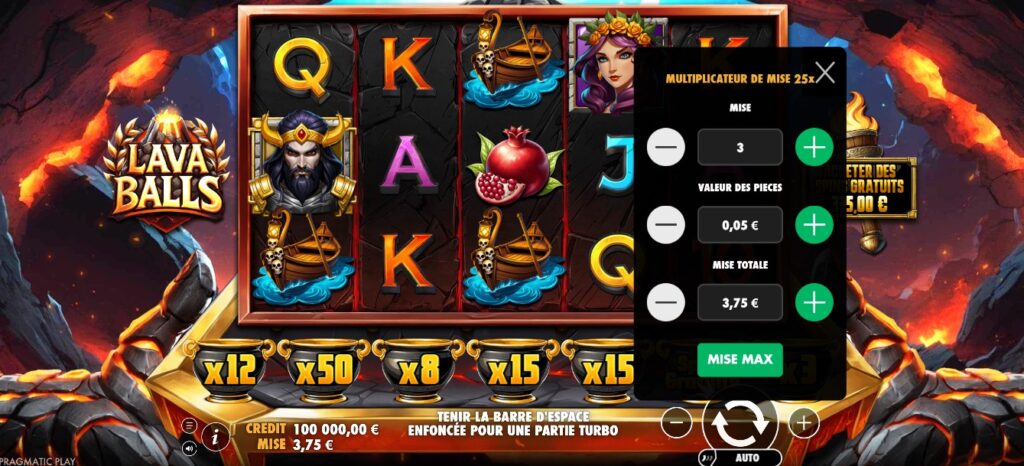 miser sur Lava Balls