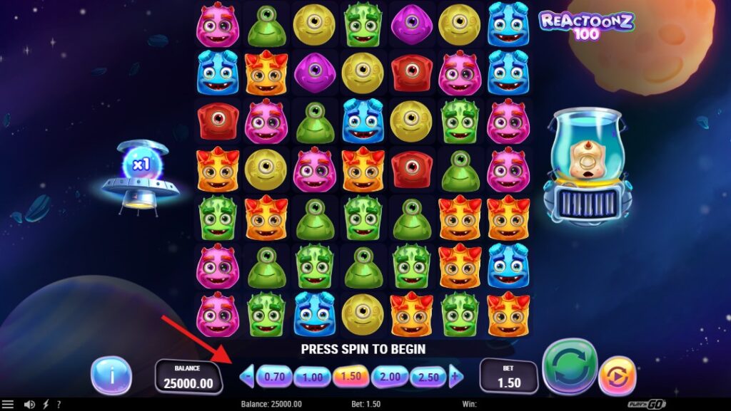 miser sur reactoonz 100