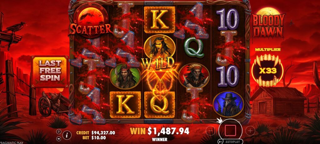 free spins bloody dawn